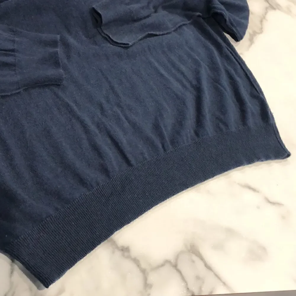 Banana Republic Silk Cashmere 1/4 Zip Sweater Sz. L